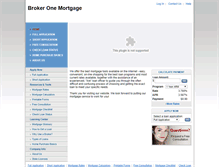 Tablet Screenshot of brokeronemortgage.com